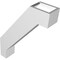 Ekena Millwork 3-in. W x 12-in. D x 16-in. H Burlington Architectural Grade PVC Knee Brace BRCP03X12X16BUR - alternate 5